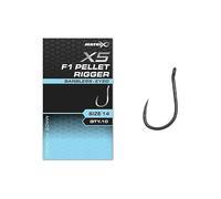 Matrix X5 F1 Pellet Rigger Size 12 Barbless Eyed GHK184