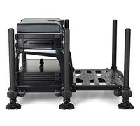 Matrix XR36 Pro Shadow Seat Box | Hydro Formed Aluminium 1-Piece Frame | Non Slip Legs Non-Marking Clamps | Large Rubber Hand Wheels | Quick Release Stacker Unit | PU Fabric Seat | Padded Strap