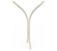 Swarovski Jewellery Swarovski Matrix Round Cut Crystal Y Gold Tone Necklace 1.1 x 0.4cm, 36-43cm