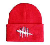 MATRIXX Mens Winter Hat Dead Day.lig-ht, Winter Warm Slouch Beanie Hat, Fashion Snug Skullcap for Camping Running-Red||1 Piece