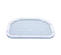 Matro Cat Litter Tray -19.29x14.96x1.18 Inch Double Layer Cat-trapping Mat, PP Material, 49x38x3cm, Grey and Blue, Cat Step Mats, Keep Floor Clean