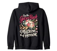 Matron of Honor I've Got Your Back Wedding Zip Hoodie