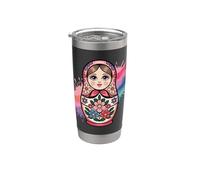 Matryoshka Babushka Nesting Doll Stacking Russian Dolls Stainless Steel Insulated Tumbler
