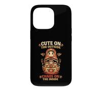 Matryoshka Babushka Nesting Dolls Cute Outside Chaos Inside Case for iPhone 13 Pro