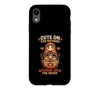 Matryoshka Babushka Nesting Dolls Cute Outside Chaos Inside Case for iPhone XR