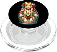 Matryoshka in Russian Matryoshka Doll Khokhloma and Russians PopSockets PopGrip for MagSafe