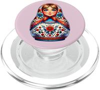 Matryoshka in Russian Matryoshka Doll Khokhloma and Russians PopSockets PopGrip for MagSafe