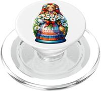Matryoshka in Russian Matryoshka Doll Khokhloma and Russians PopSockets PopGrip for MagSafe