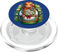 Matryoshka in Russian Matryoshka Doll Khokhloma and Russians PopSockets PopGrip for MagSafe