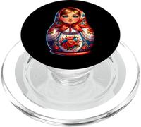 Matryoshka in Russian Matryoshka Doll Khokhloma and Russians PopSockets PopGrip for MagSafe