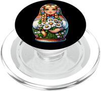 Matryoshka in Russian Matryoshka Doll Khokhloma and Russians PopSockets PopGrip for MagSafe
