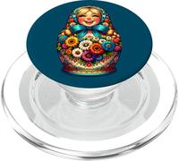 Matryoshka in Russian Matryoshka Doll Khokhloma and Russians PopSockets PopGrip for MagSafe