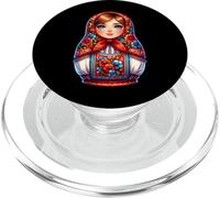 Matryoshka in Russian Matryoshka Doll Khokhloma and Russians PopSockets PopGrip for MagSafe