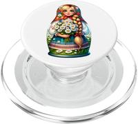 Matryoshka in Russian Matryoshka Doll Khokhloma and Russians PopSockets PopGrip for MagSafe