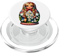 Matryoshka in Russian Matryoshka Doll Khokhloma and Russians PopSockets PopGrip for MagSafe