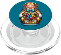 Matryoshka in Russian Matryoshka Doll Khokhloma and Russians PopSockets PopGrip for MagSafe