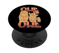Matryoshka - Owl in Owl - Pun PopSockets Adhesive PopGrip