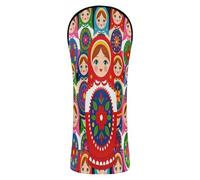 Matryoshka Russian Nesting Doll Golf Club Cover Set Waterproof Headcover with Number Tags for Woods and Driver Hybrid