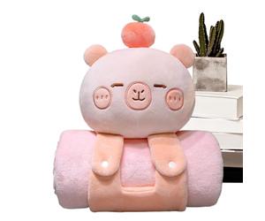 Mats for Preschool, Capybara Blanket, Cute Kids Mat, Portable Soft Sleeping Pad, Multi-Purpose Comfortable Bed Throw, Travel Pillow for Offices, School, Travel