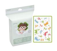 Mats for the Dining Table, Pack of 20 Adhesive Kitchen Mats - 30 x 42 cm Dinosaur Pattern Placemat, for Children, Travel, Food, Feeding, Party, Picnic