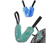 MATSOONY Complete Car Wheel Brush Kit, 2pcs Includes Scratch-Free Microfiber Rim Brush & Tyre Brush. Non-Scratch Alloy Wheel Cleaner Tools for Car Detailing, Deep Clean Rims & Tyres.
