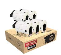 Matsuro Original | Compatible Barcode Label Rolls Replacement for Brother P-Touch DK-11240 DK11240 (102 mm x 51 mm | 600 Labels per Roll | 5 Pack)