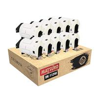 Matsuro Original | Compatible Barcode Label Rolls Replacement for Brother P-Touch DK-11240 DK11240 (102 mm x 51 mm | 600 Labels per Roll | 10 Pack)