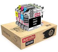 Matsuro Original | Compatible Ink Cartridges Replacement for BROTHER LC221 LC223 (1 SET)