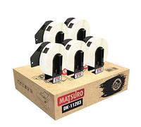 Matsuro Original | Compatible Label Rolls Replacement for Brother P-Touch DK-11203 DK11203 (17 mm x 87 mm | 300 Labels per Roll | 5 Pack)