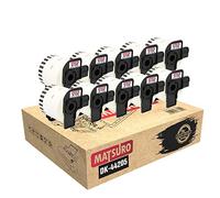 Matsuro Original | Compatible Label Rolls Replacement for Brother P-Touch DK-44205 DK44205 (62 mm x 30.48 m | Continuous | 10 Pack)