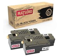 Matsuro Original | Compatible Toner cartridge Replacement for DELL 1250 1250C (2 BLACK)