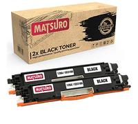 Matsuro Original | Compatible Toner cartridge Replacement for HP 126A CE310A CE311A CE312A CE313A (2 BLACK)