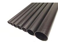 Matt 1x OD 8mm x ID 6mm x 500mm 3k Carbon Fiber Tube (Roll Wrapped) UK Stock~