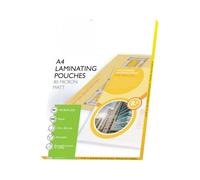 Matt A4 Laminating Pouches 160 Micron, Clear Matte Laminating Sheets for Documents, Photos, Posters & Signs, Professional Non-Gloss Finish, Durable Document Protection, Pack of 100