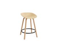 Matt Bar Stool 65 cm Beech/ Black/Hemp