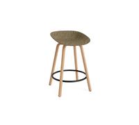 Matt Bar Stool 65 cm Beech/ Black/Seaweed