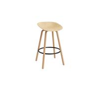 Matt Bar Stool 75 cm Beech/ Black/Hemp
