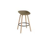 Matt Bar Stool 75 cm Beech/ Black/Seaweed