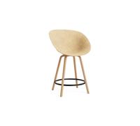 Matt Bar Stool With Armrests 65 cm Beech/ Black/Hemp
