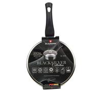 Urbn-Living Blaumann 20X8.5Cm Saucepan With Glass Lid 2.4L Matt Black Cookware Frying Grill Pots Pan Saucepan Casserole Soft Touch Handle Lid