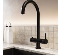 Matt Black 3 in 1 Instant Boiling Hot Kitchen Mixer Tap with 2.4L Boiler - Pronto Vesta