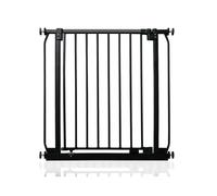 Safetots Elite Pressure Safety Gate, 71cm - 80cm, Matt Black, Pressure Fit Stair Gate - Black - Metal - 71cm -80cm