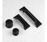Matt Black 96mm Cup Handle for Kitchen Cupboards Cabinets Doors Drawers Pulls