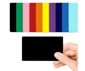 Matt Black Blank PVC Cards Plastic - Pack of 100 by CKB LTD 760 Micron Standard CR80 ID Credit Card Size 86 x 54mm - Printable for ID Card Printers (Black Matt Finish)