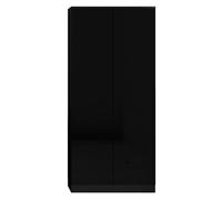 (Matt Black) Carlton 2 Door Wardrobe Matt Modern Stylish