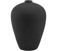 Matt Black Ceramic Tall Astral Vase