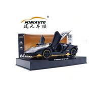 (Matt black color box) King Kong Transformer Heat Breaker LP770 Simulation Car Model Sound and Light Pull Back Children's Toy Car Model