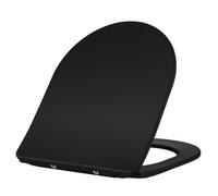 Matt Black Comfort Height Close Coupled SEAT - Roma