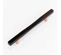 Matt Black & Copper Kitchen Cabinet T Bar Handle 160mm
