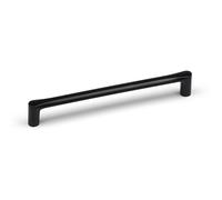 Matt Black Cupboard Bar Handle 160mm Centres Kitchen Cabinet Door Drawer Pull Dark Furniture Wardrobe Replacement Upcycle Hardware